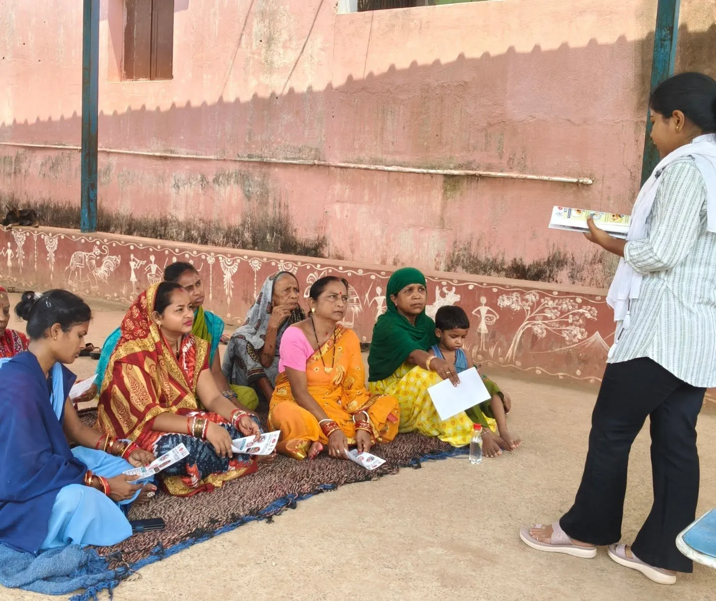 JYS awareness session with women in the community