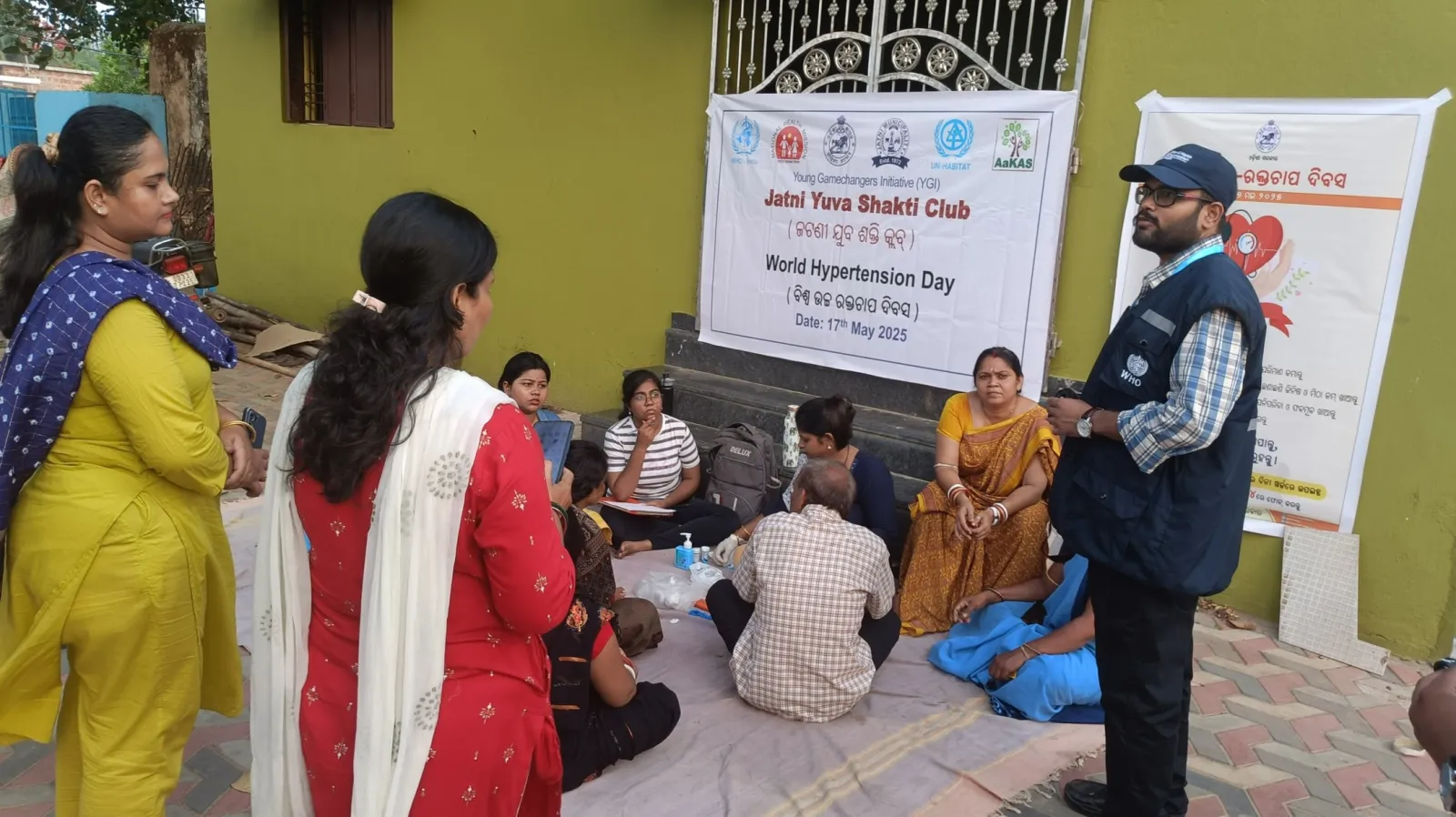 World Hypertension Day camp in Jatni