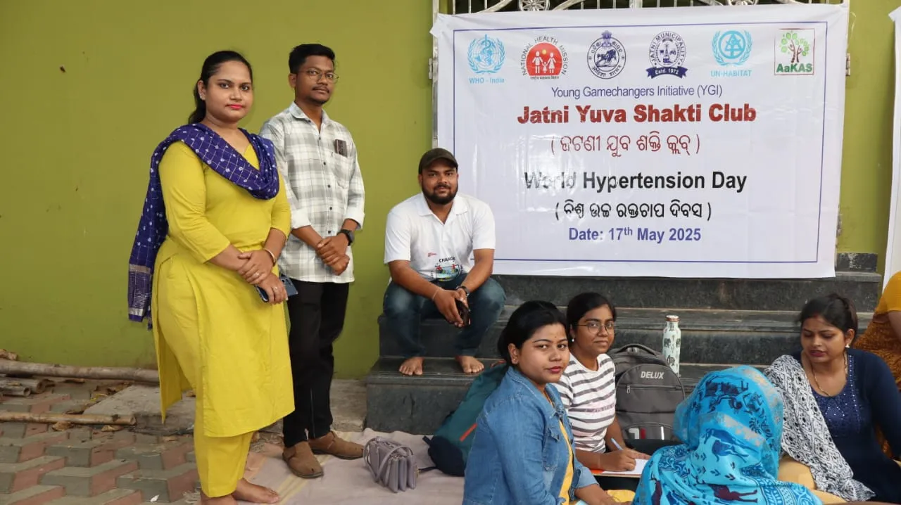 JYS team at the World Hypertension Day camp