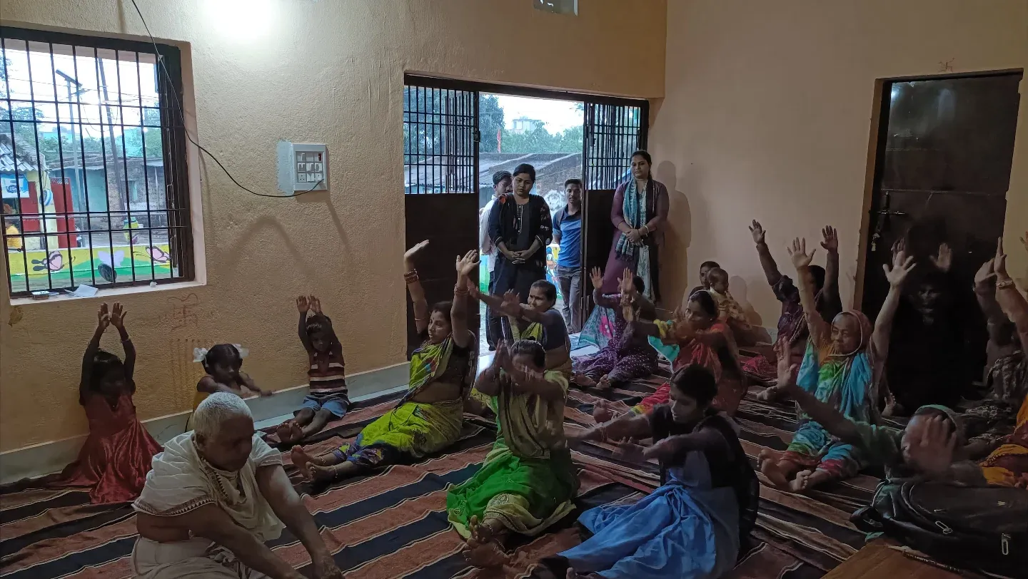 Yoga session for all ages